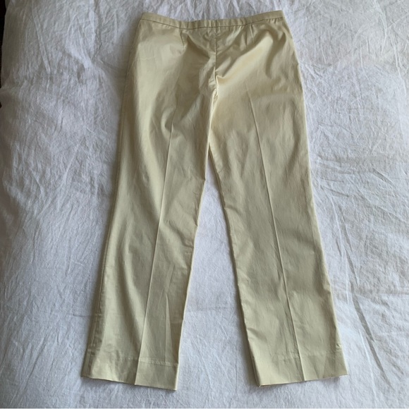 NWT Toteme Cropped Straight Trousers Satin Sheen Pants Ecru - Picture 12 of 16